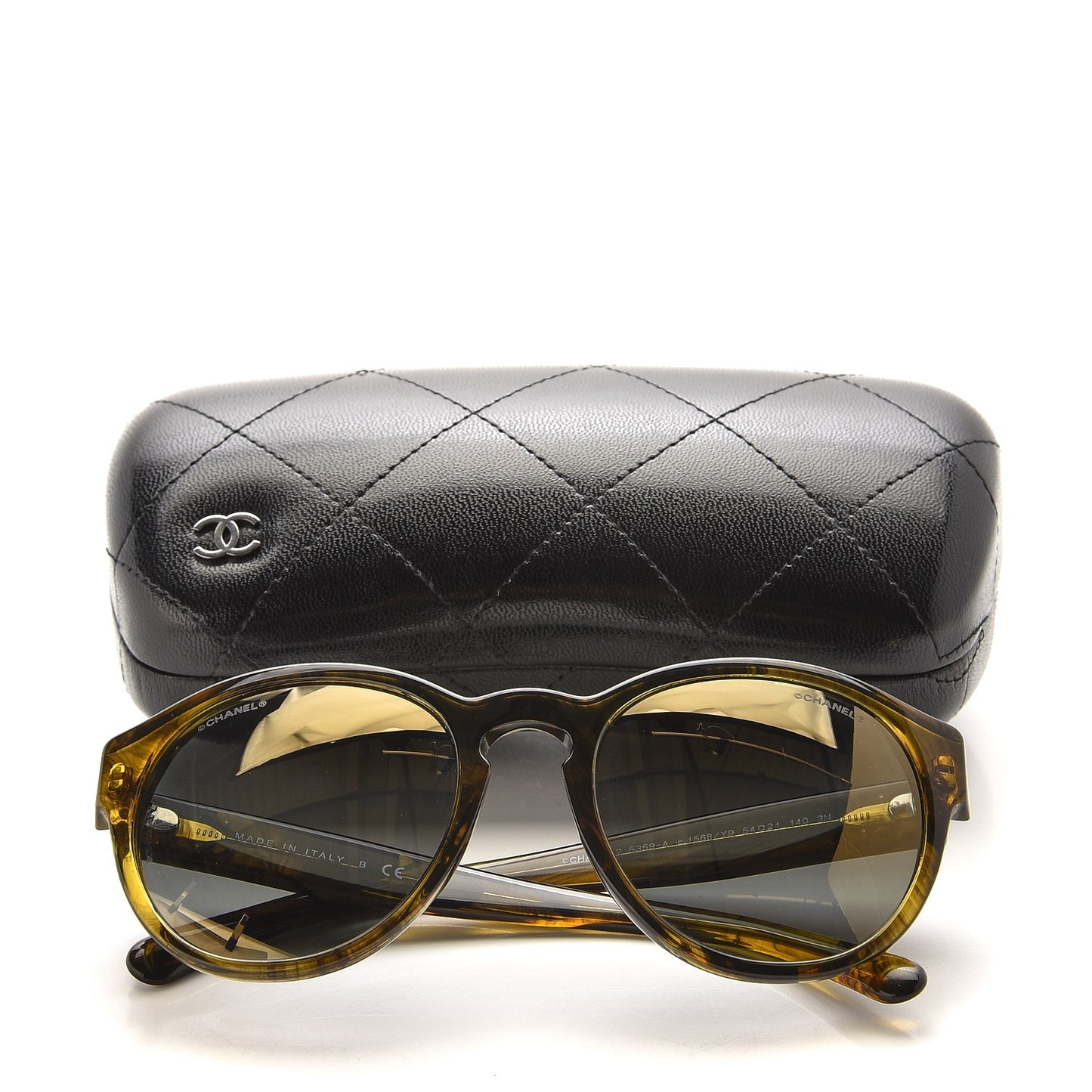 Acetate Pantos Fall CC Sunglasses 5359-A Green Grey
