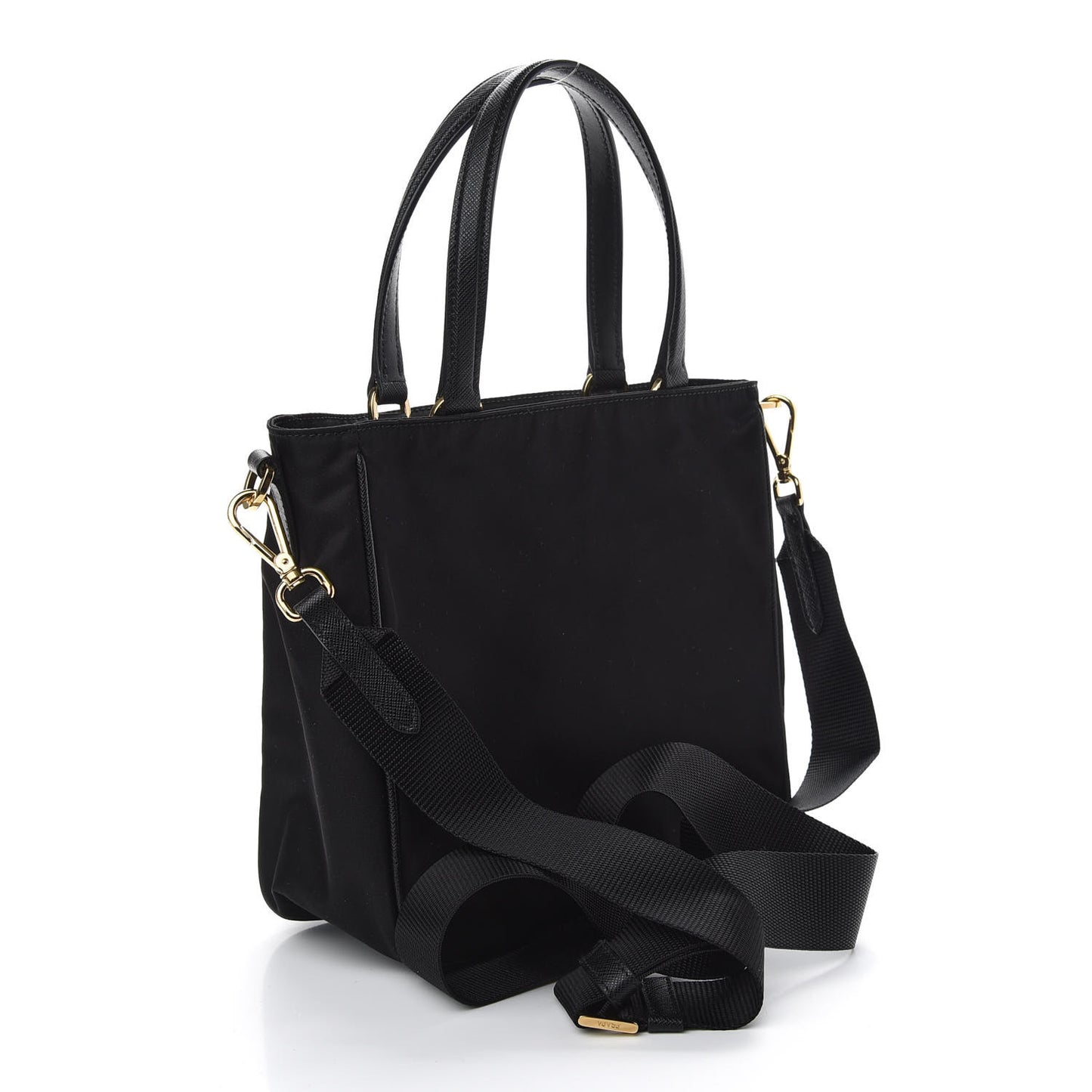 Saffiano Tessuto Nylon Tote Bag Black