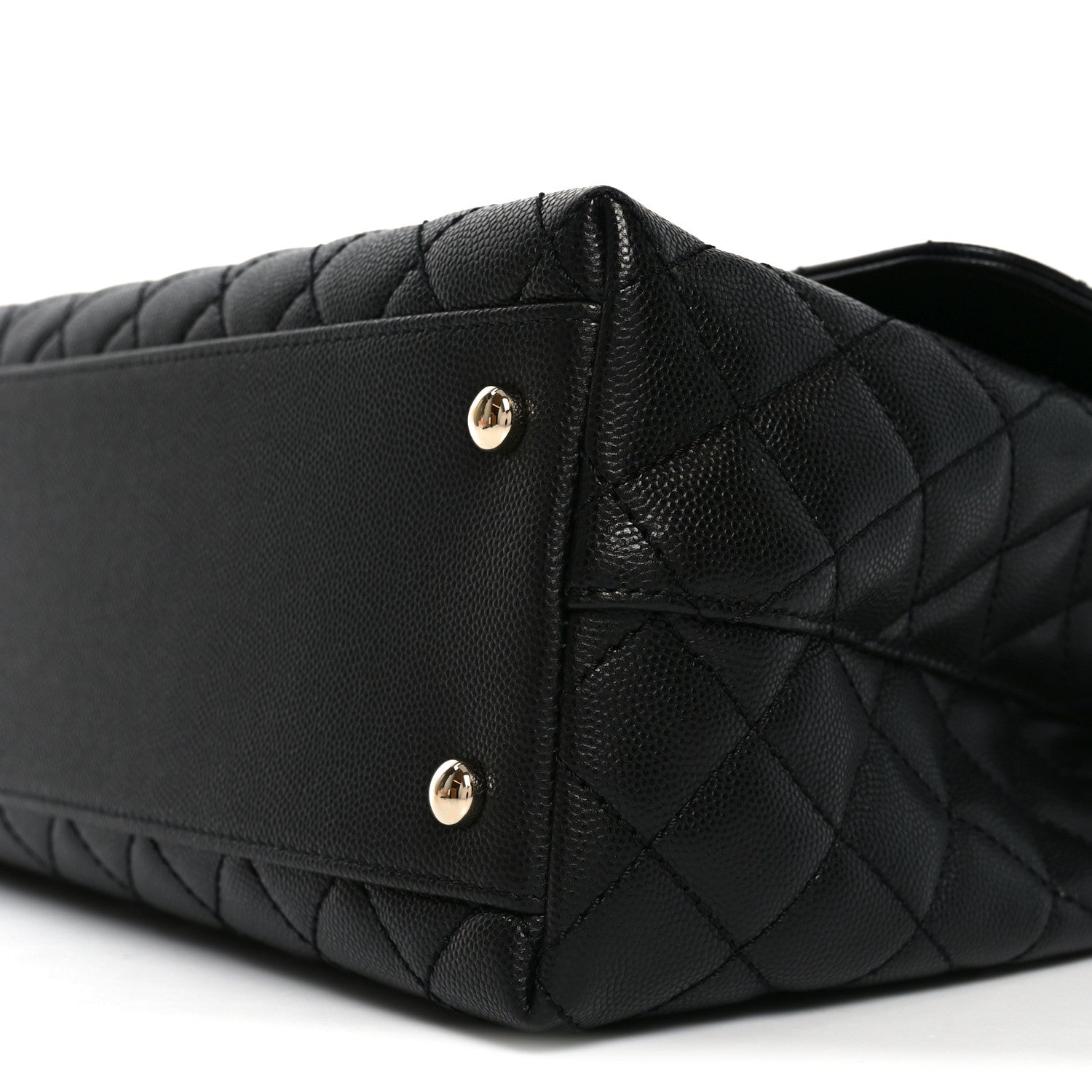 Chanel Caviar Quilted Medium Coco Handle Flap Black 10 of 10