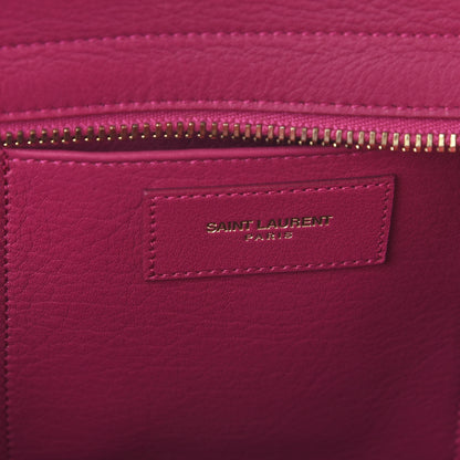Saint Laurent Calfskin Small Classic Y Cabas Fuchsia 9 of 11