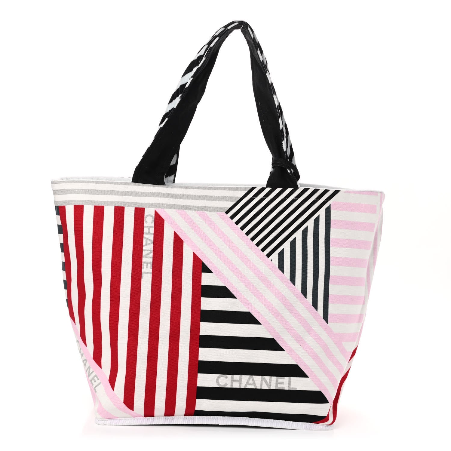 Chanel Terry Cloth Cotton La Pausa Bay Reversible Beach Tote 3 of 13