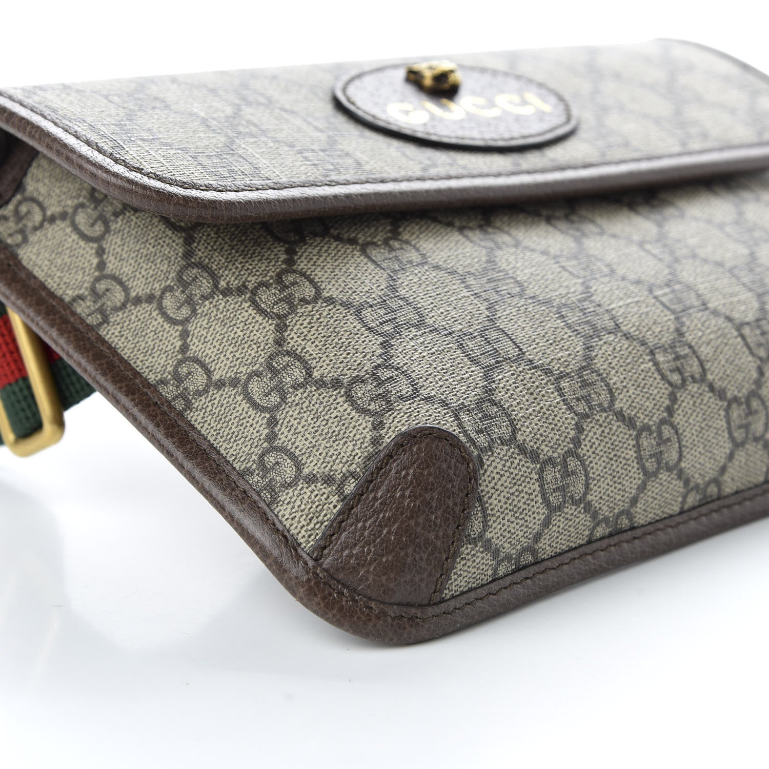 Gucci GG Supreme Monogram Neo Vintage Web Belt Bag Brown 6 of 11