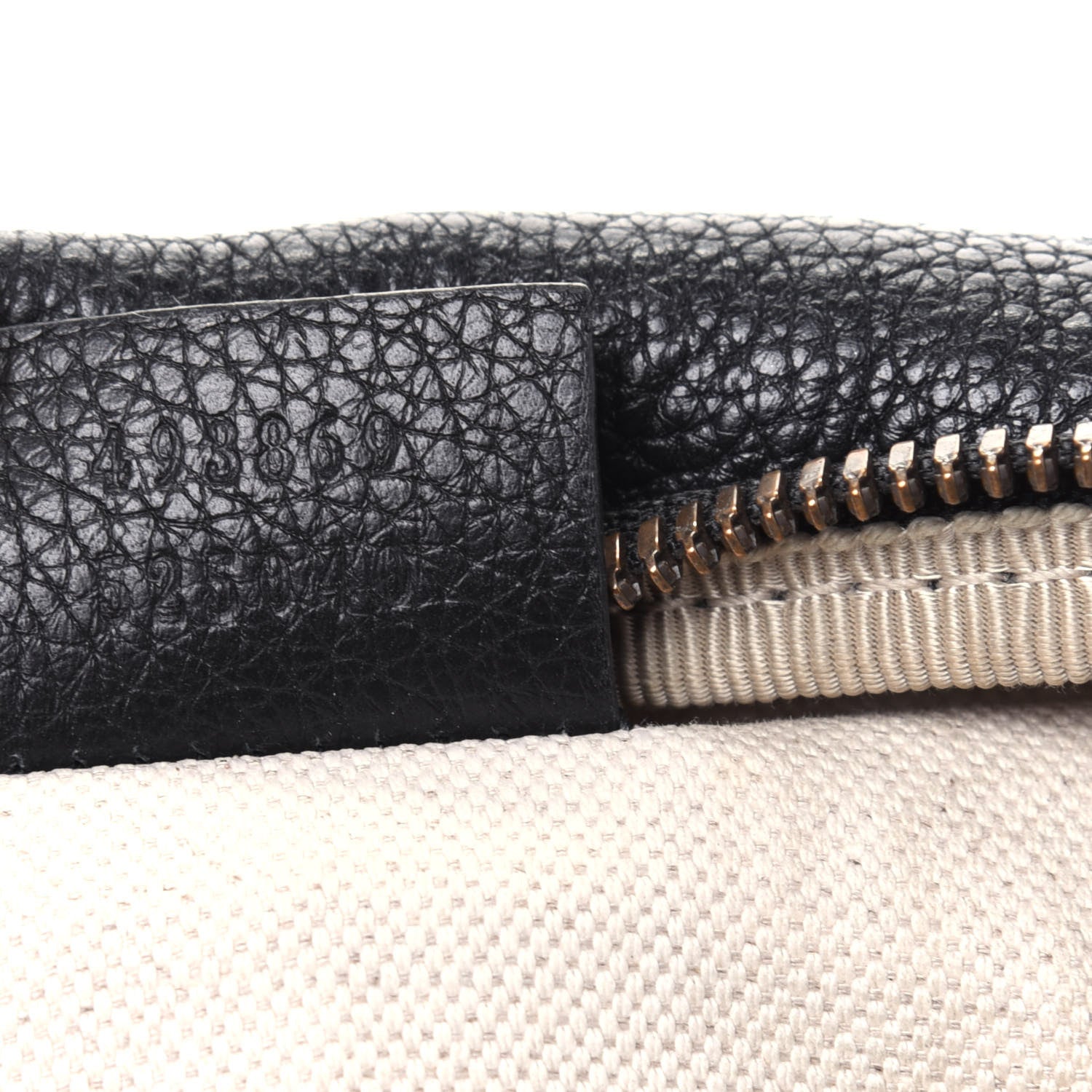 Gucci Grained Calfskin Logo Belt Bag Black 7 of 16