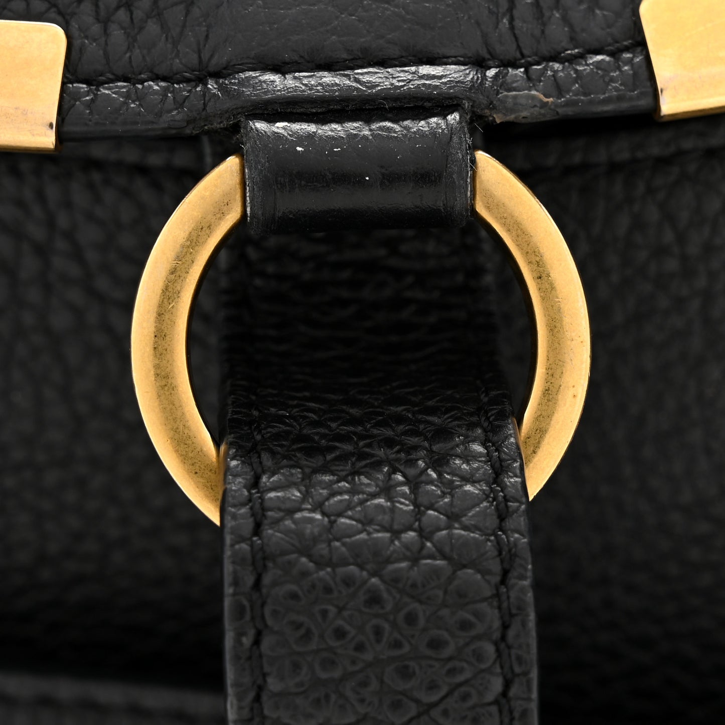 Calfskin Medium Marcie Round Crossbody Bag Black
