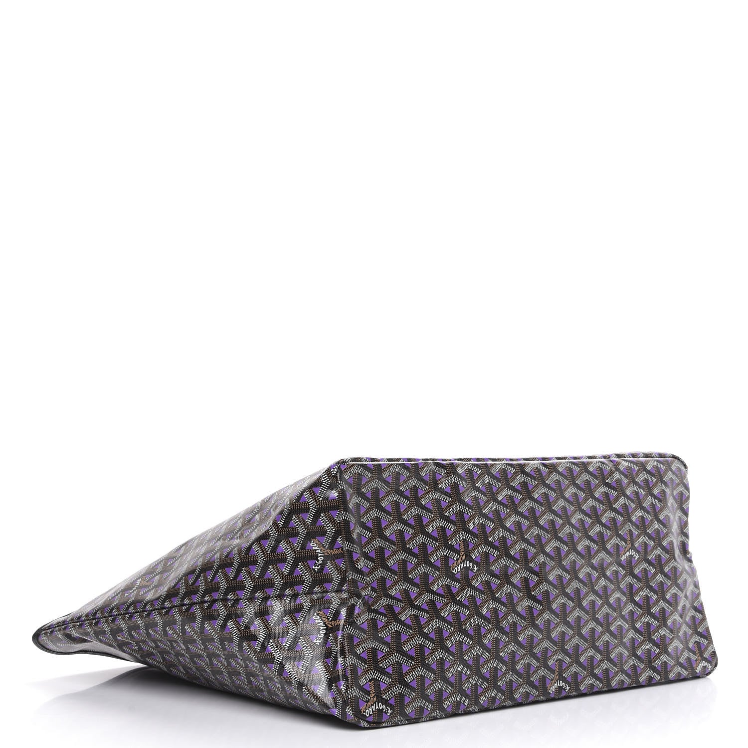 Goyard Goyardine Saint Louis Claire Voie GM Black Purple 4 of 8