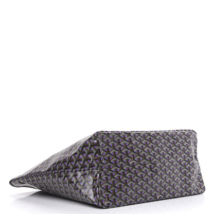 Goyard Goyardine Saint Louis Claire Voie GM Black Purple 4 of 8