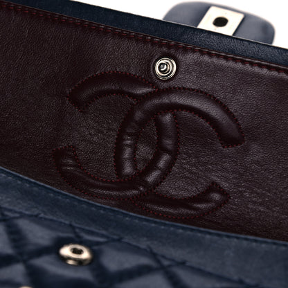 Chanel Lambskin Quilted Medium Double Flap Bijoux Chain Navy 23 of 23