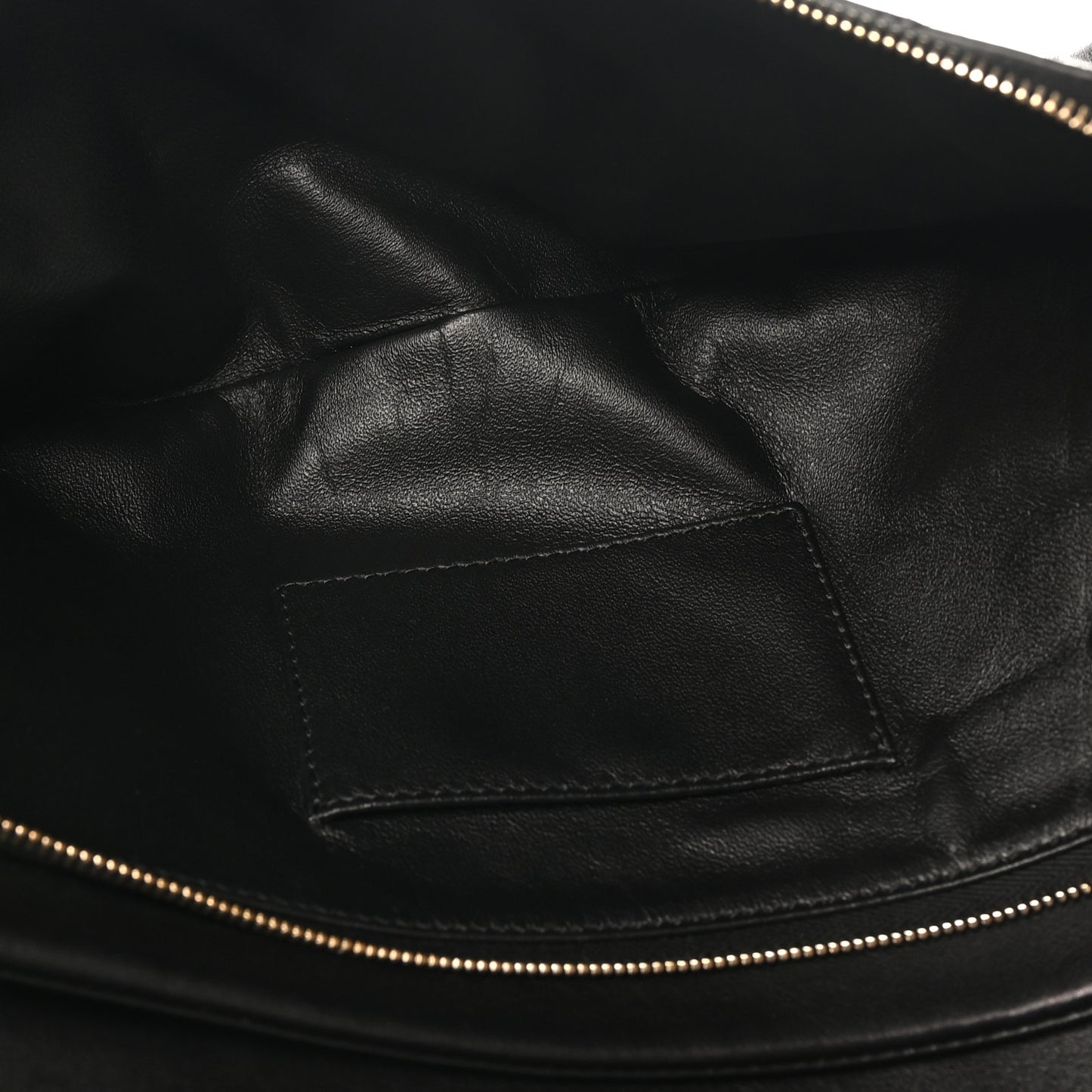 Calfskin Stitched Thin City Clutch Black