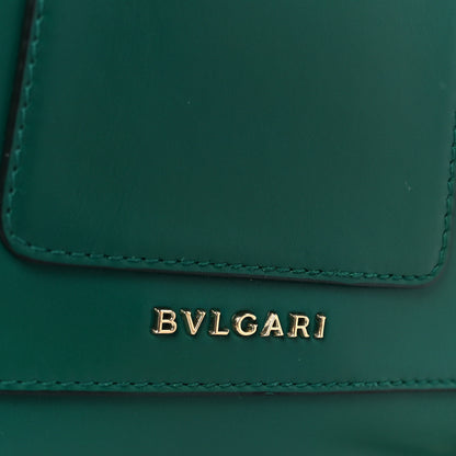 Bulgari Calfskin Small Serpenti Forever Snake Strap Crossbody Bag Emerald Green 9 of 12