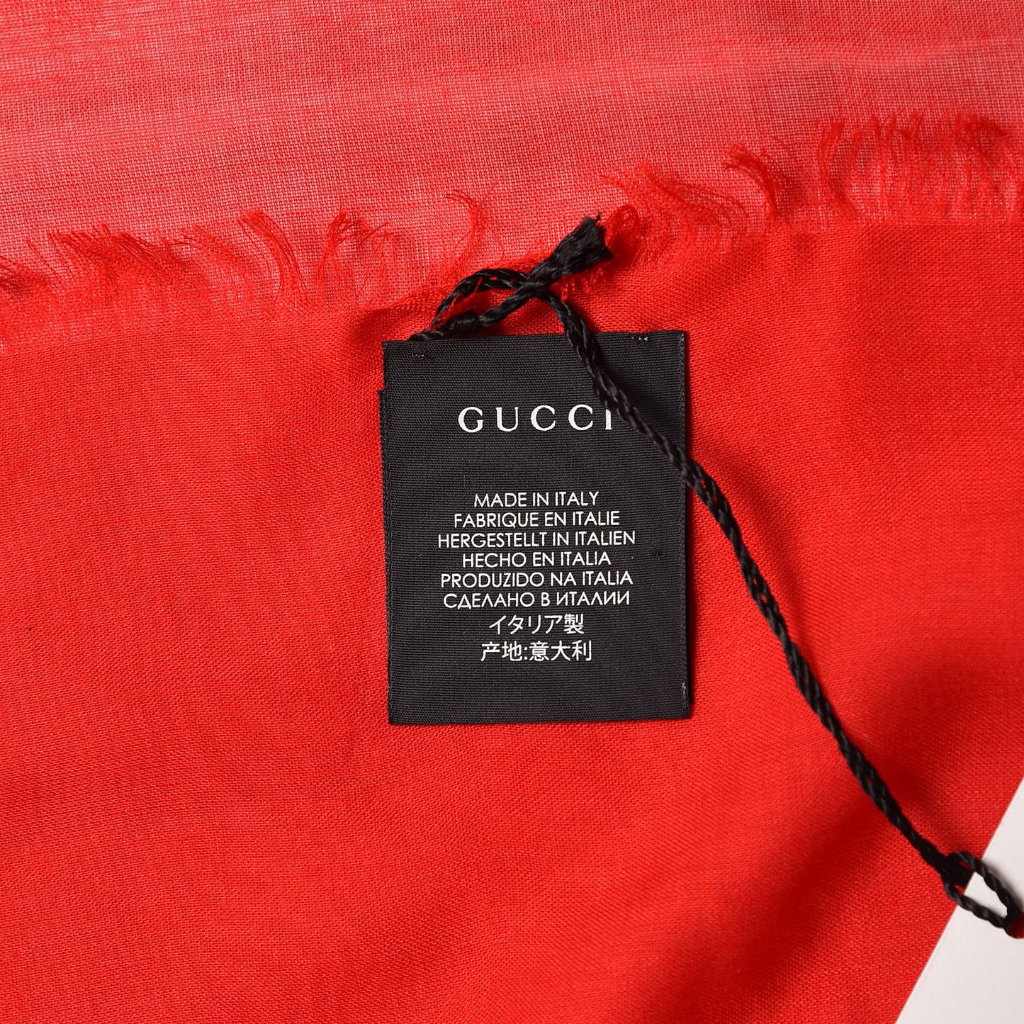 Modal Silk Coco Capitan Logo Square Scarf Flame