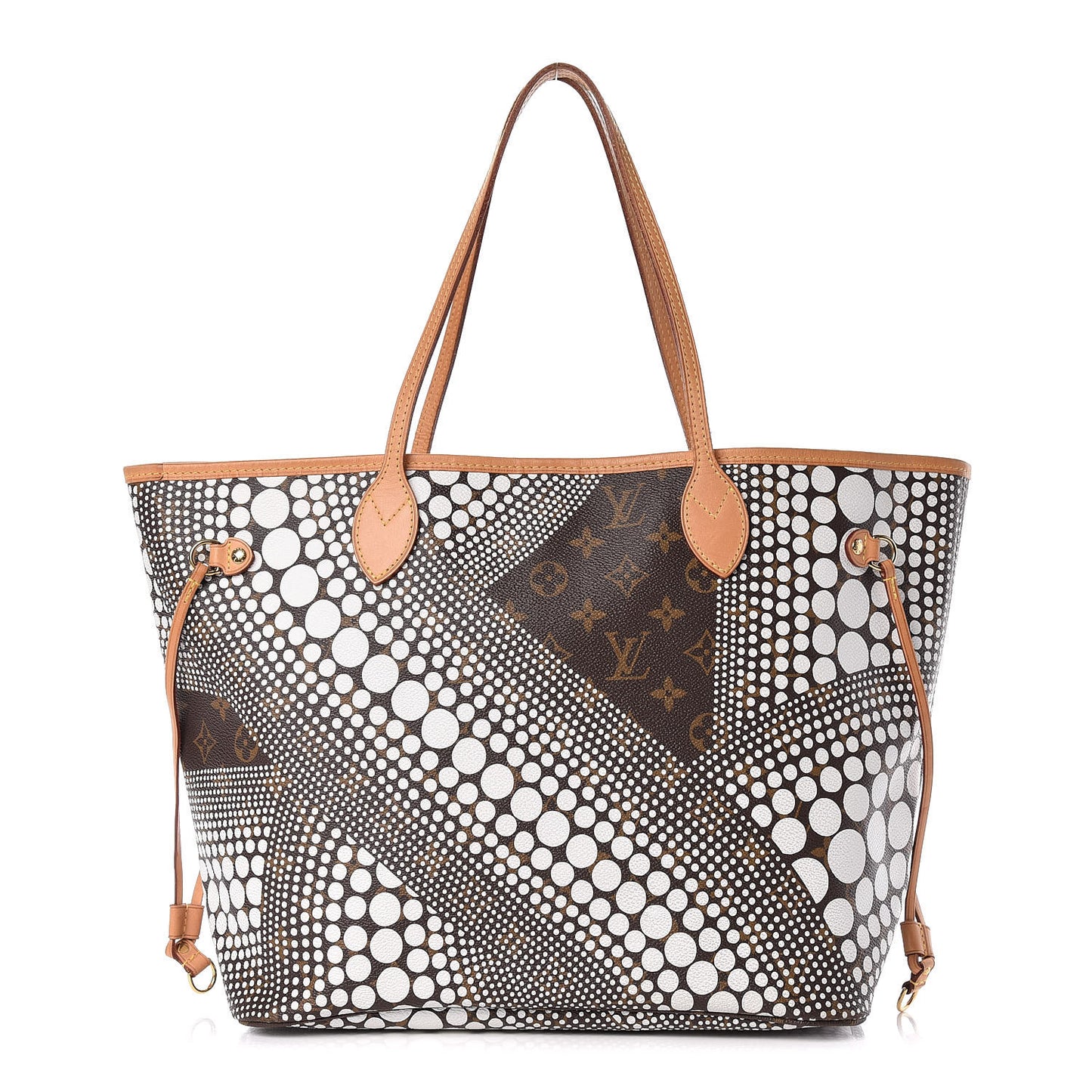 Monogram Kusama Waves Neverfull MM White