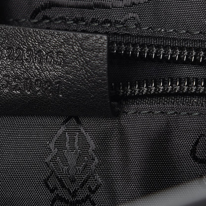 Gucci Guccissima Medium Flap Messenger Bag Black 7 of 9