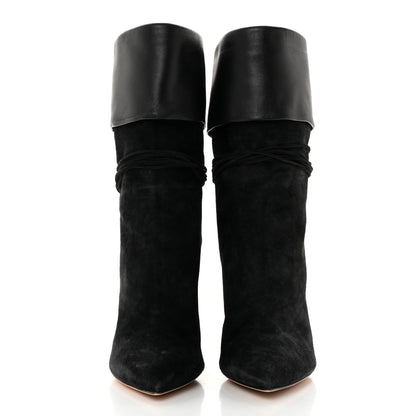 Saint Laurent Calfskin Suede Tanger Tassel Boot 36.5 Black 2 of 14