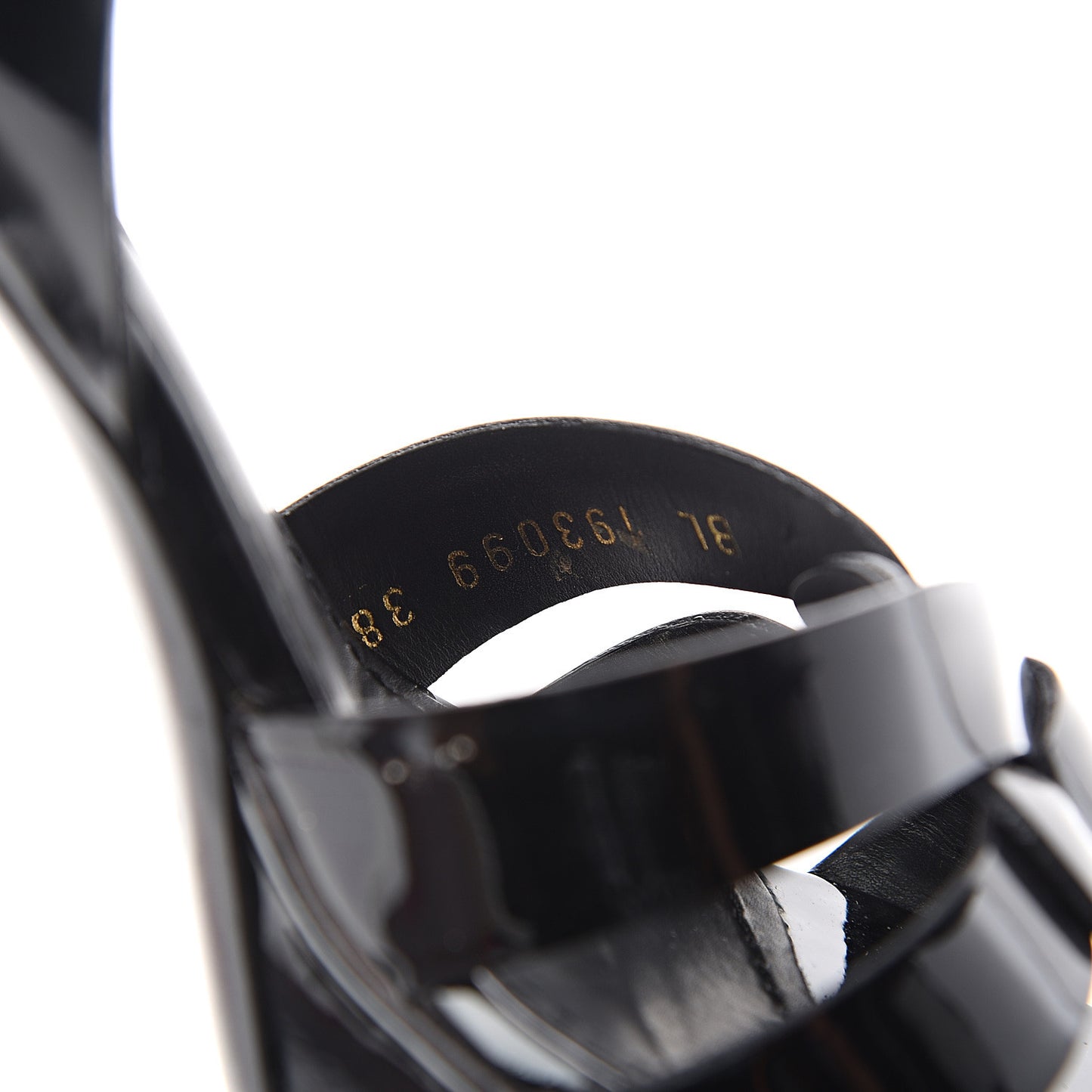 Patent Tribute 75 Platform Sandals 38.5 Black