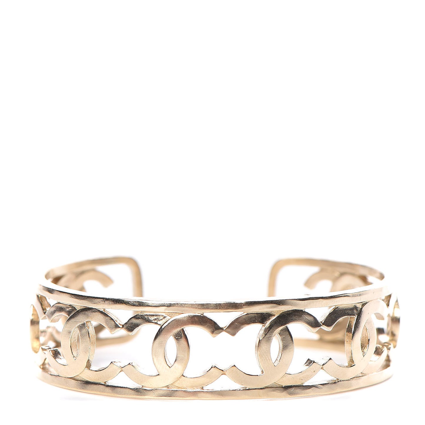 Metal Logo CC Cuff Gold