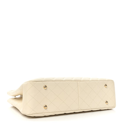 Chanel Caviar Quilted Large Classic Shopping Tote White 4 of 16