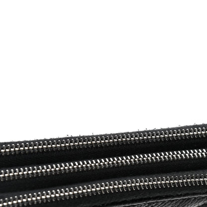 Chanel Caviar Quilted Triple Zip Wallet Black 5 of 5