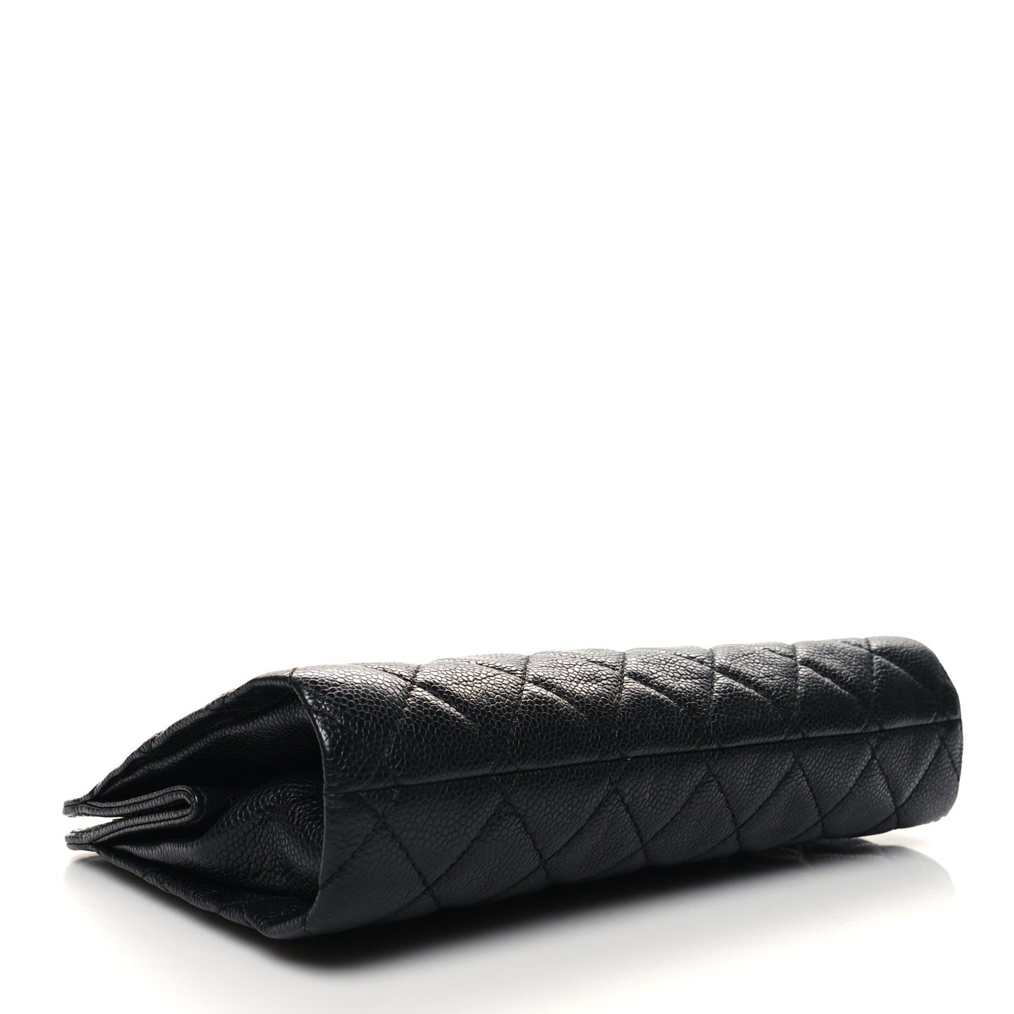Caviar Quilted CC Clutch Pochette Black