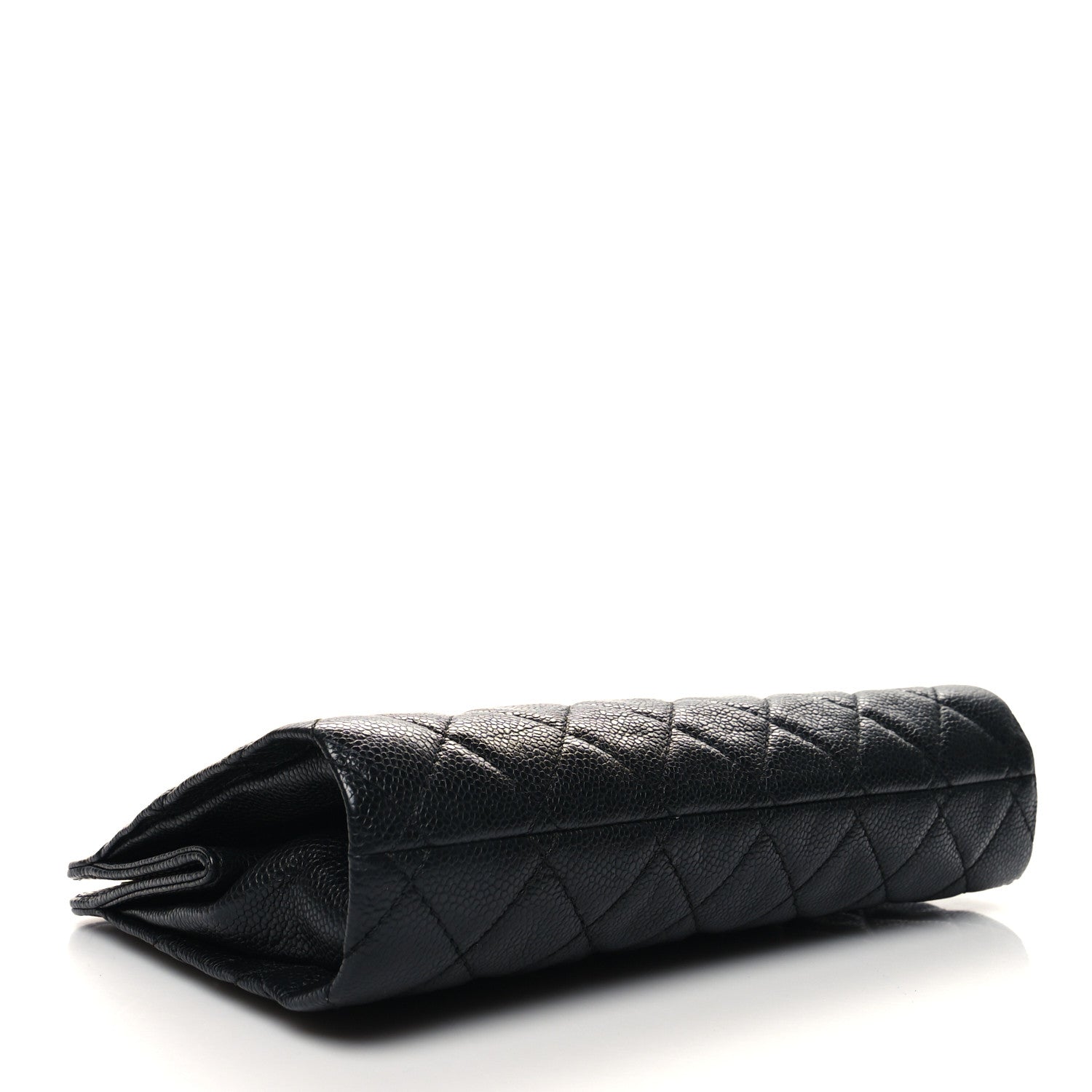 Chanel Caviar Quilted CC Clutch Pochette Black 4 of 10