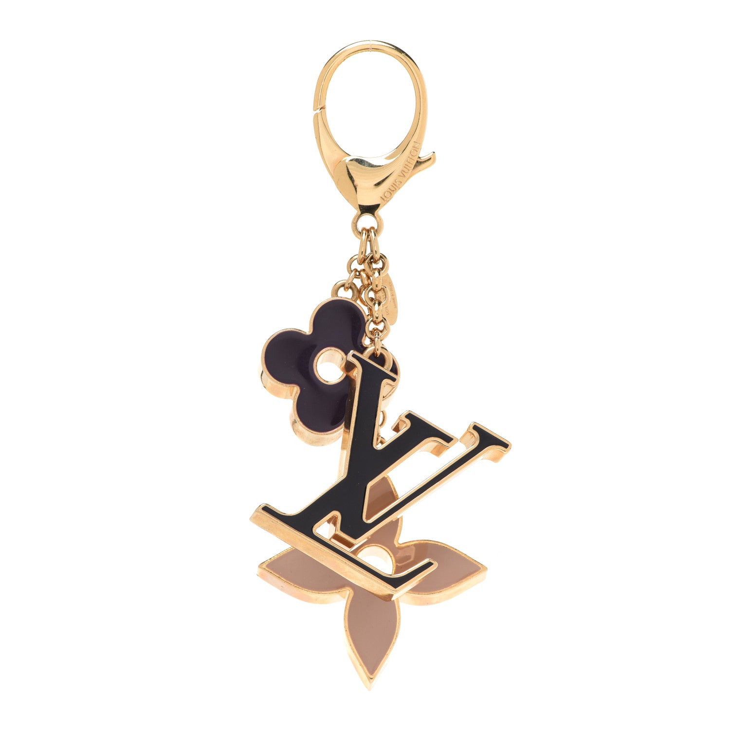 Louis Vuitton Fleur De Monogram Bag Charm Dore 1 of 5