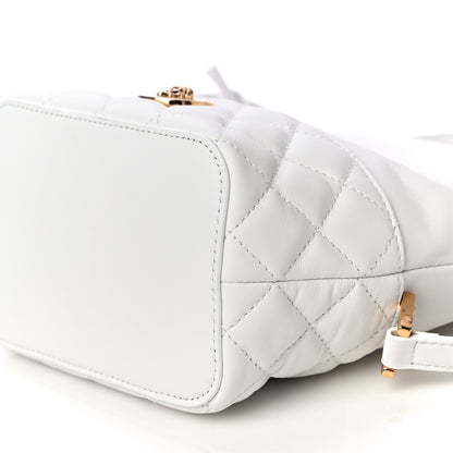 Versace Nappa Quilted Medusa Bucket Bag White 10 of 10