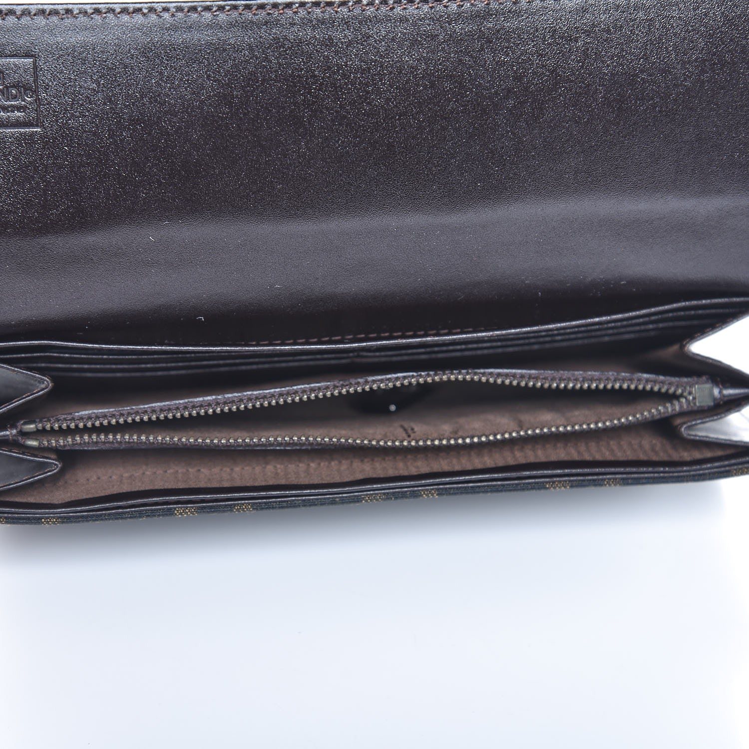 Fendi Zucca Continental Wallet Brown 8 of 8