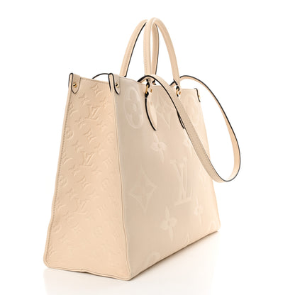 Louis Vuitton LOUIS VUITTON Empreinte Monogram Giant Onthego GM Creme 3 of 11