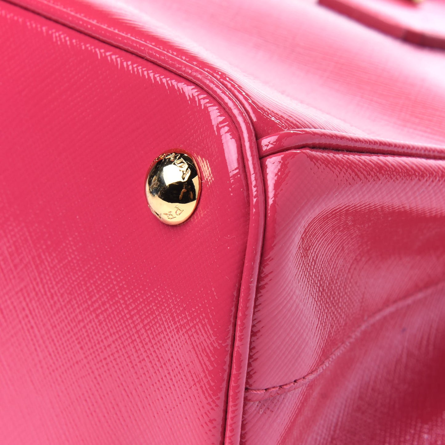 Saffiano Vernice Mini Galleria Double Zip Tote Peonia