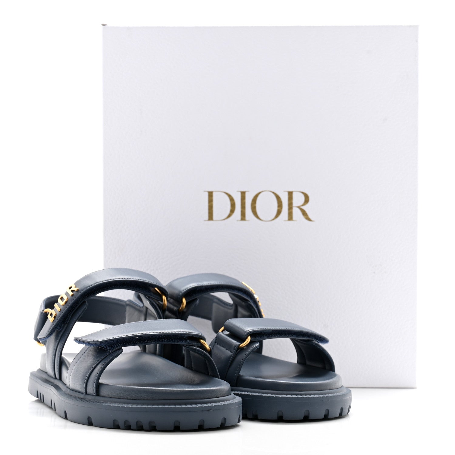 Christian Dior Lambskin Dioract 10mm Sandals 39 Pastel Night 9 of 9
