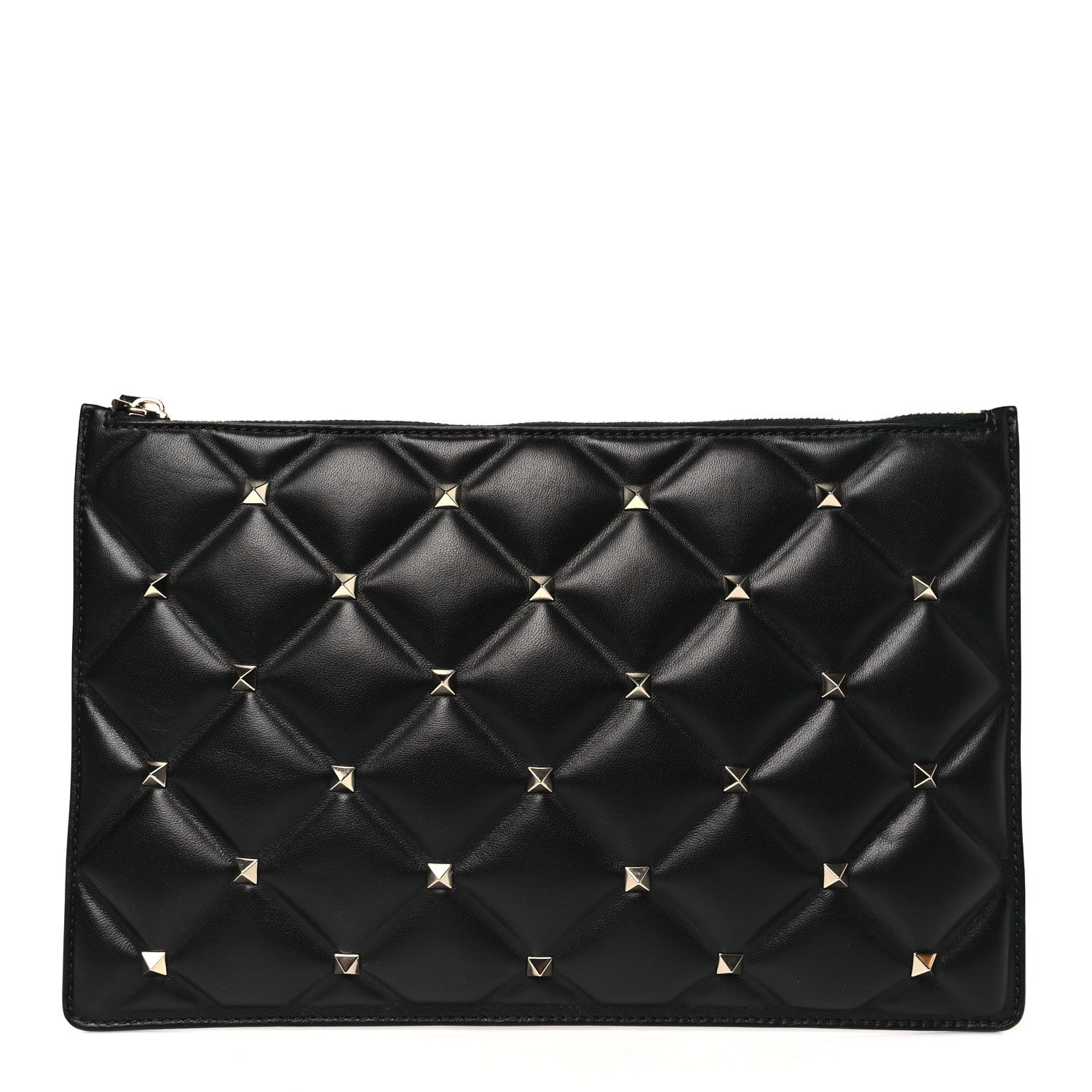 Valentino Garavani Nappa Candystud Zip Pouch Black 1 of 7