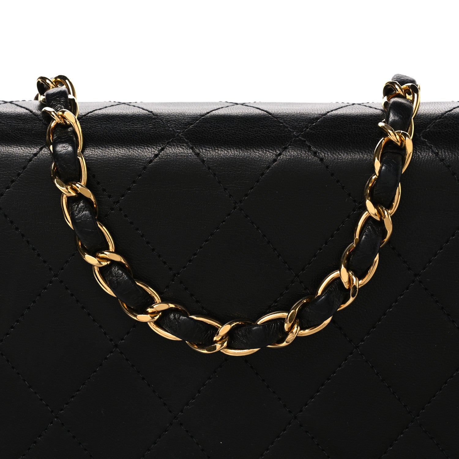 Chanel Lambskin Quilted Medium Single Flap Black 9 of 11