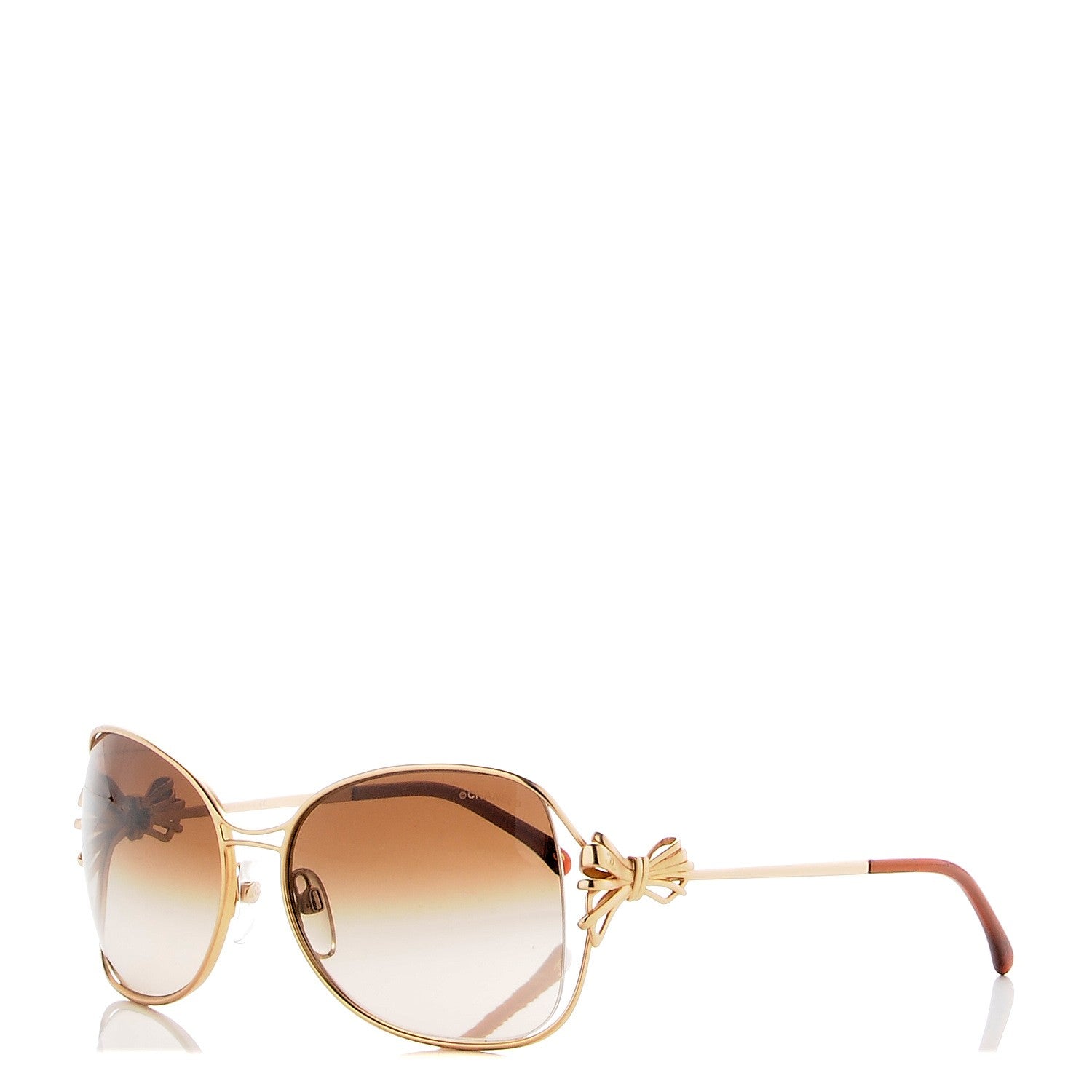Chanel Butterfly Bow Sunglasses 4180 Gold 1 of 9