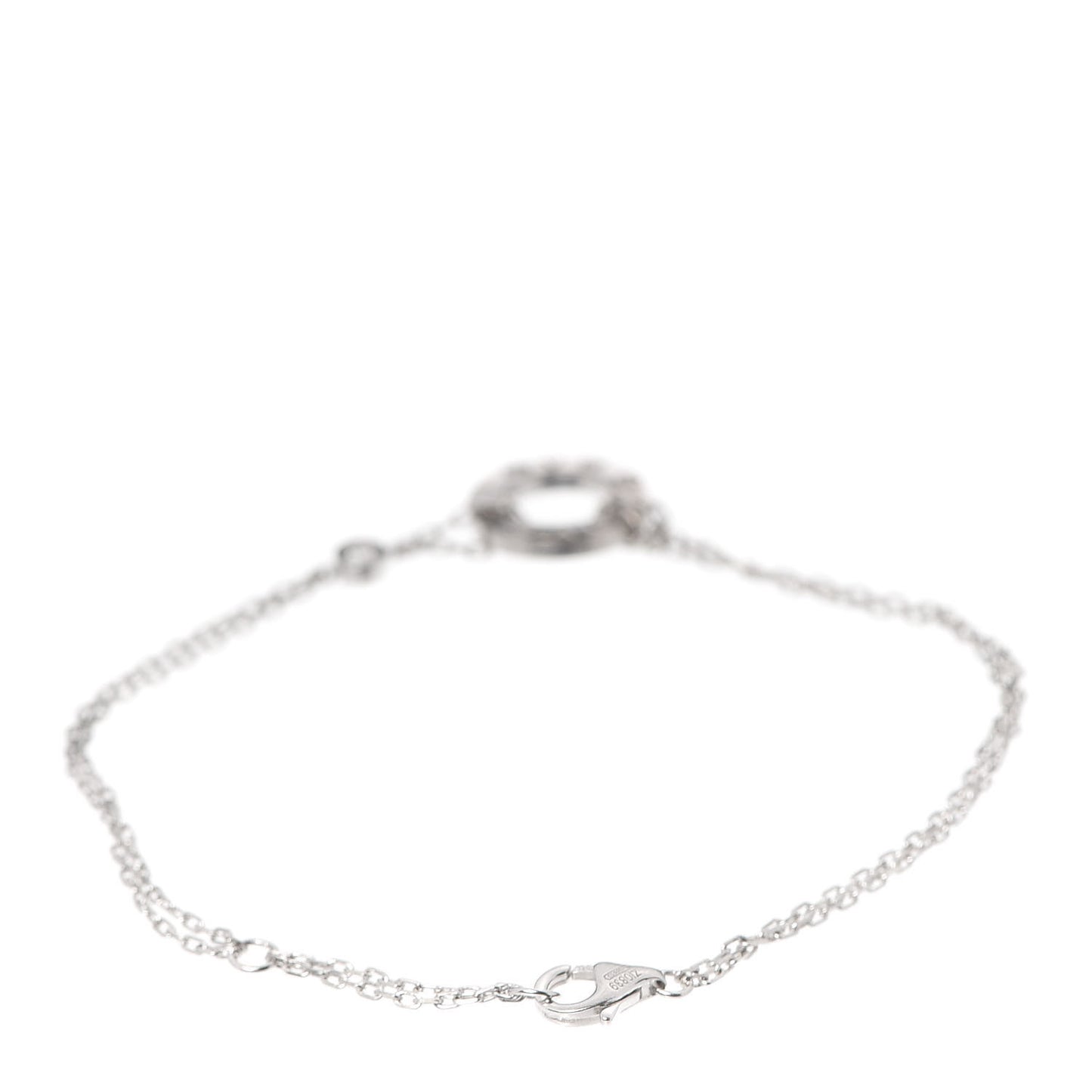 18K White Gold Diamond LOVE Bracelet