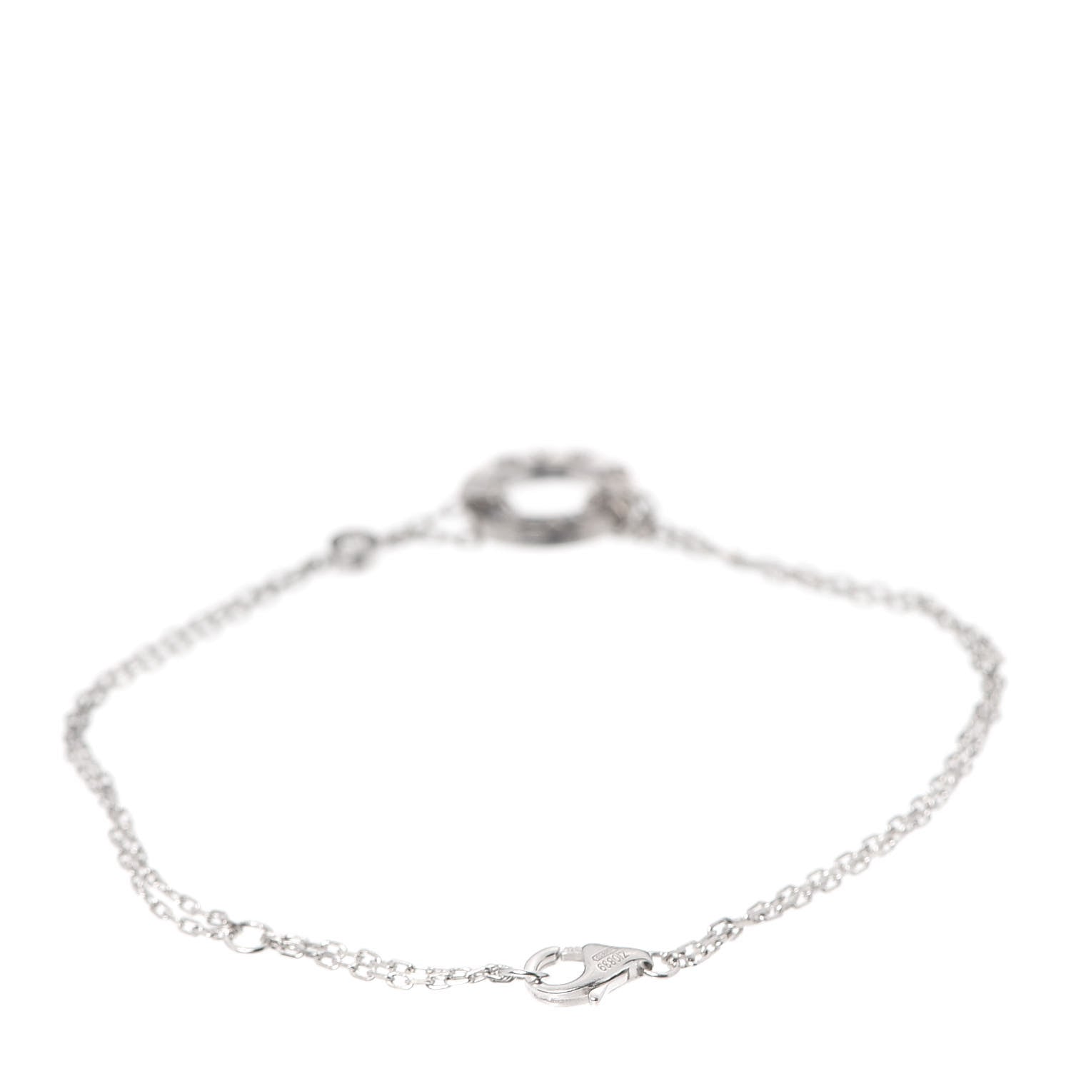 Cartier 18K White Gold Diamond LOVE Bracelet 3 of 5