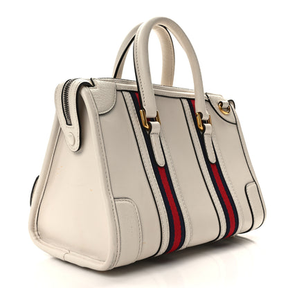 Gucci Koi Calfskin Small Bauletto Duffle Top Handle Bag Mystic White 3 of 17
