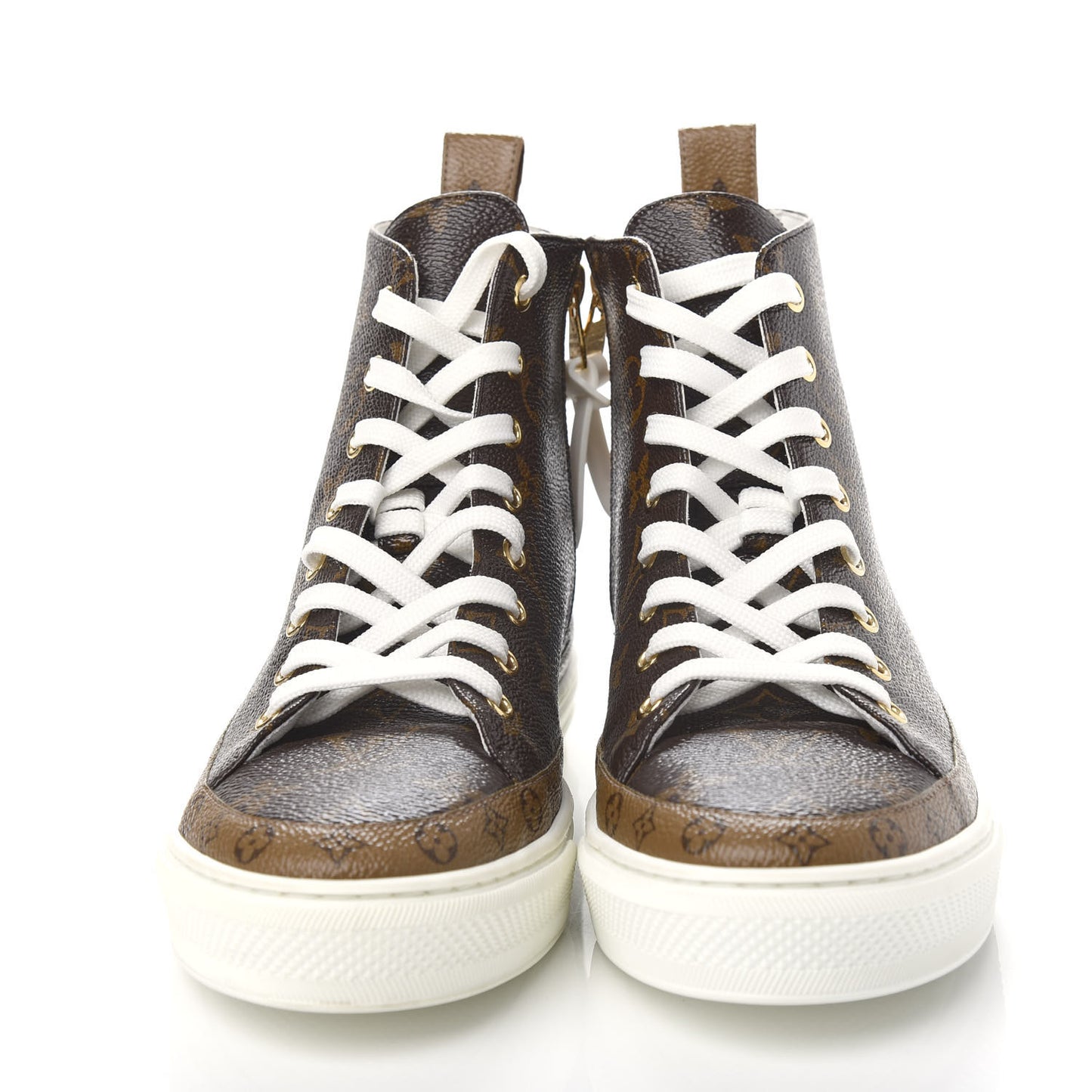 Patent Reverse Monogram Stellar Sneaker Boots 37