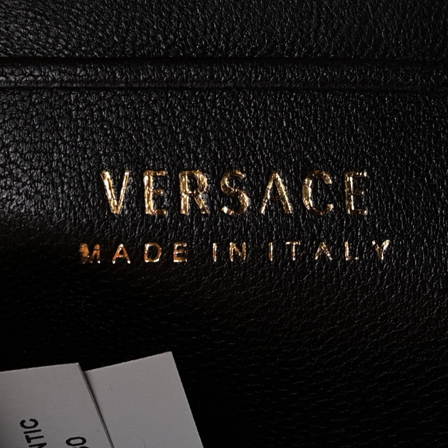 Versace Nappa Baroque Print Quilted Trapuntata Tribute Wallet Chain Crossbody Gold Black 5 of 10