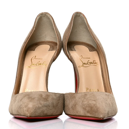 Christian Louboutin Veau Velours Iriza 100 Pumps 36 Cappuccino 2 of 5