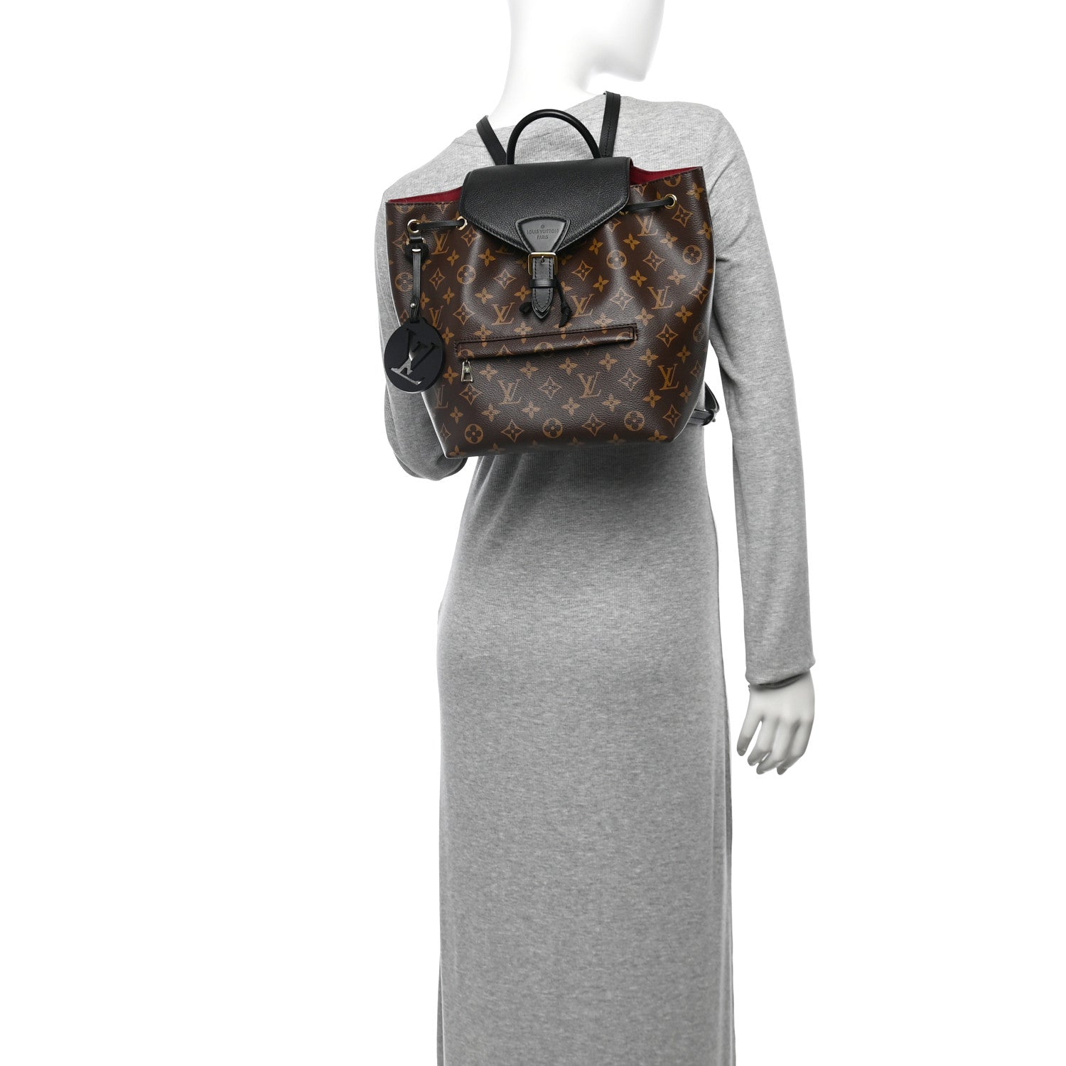Louis Vuitton Monogram Montsouris PM Black 3 of 17