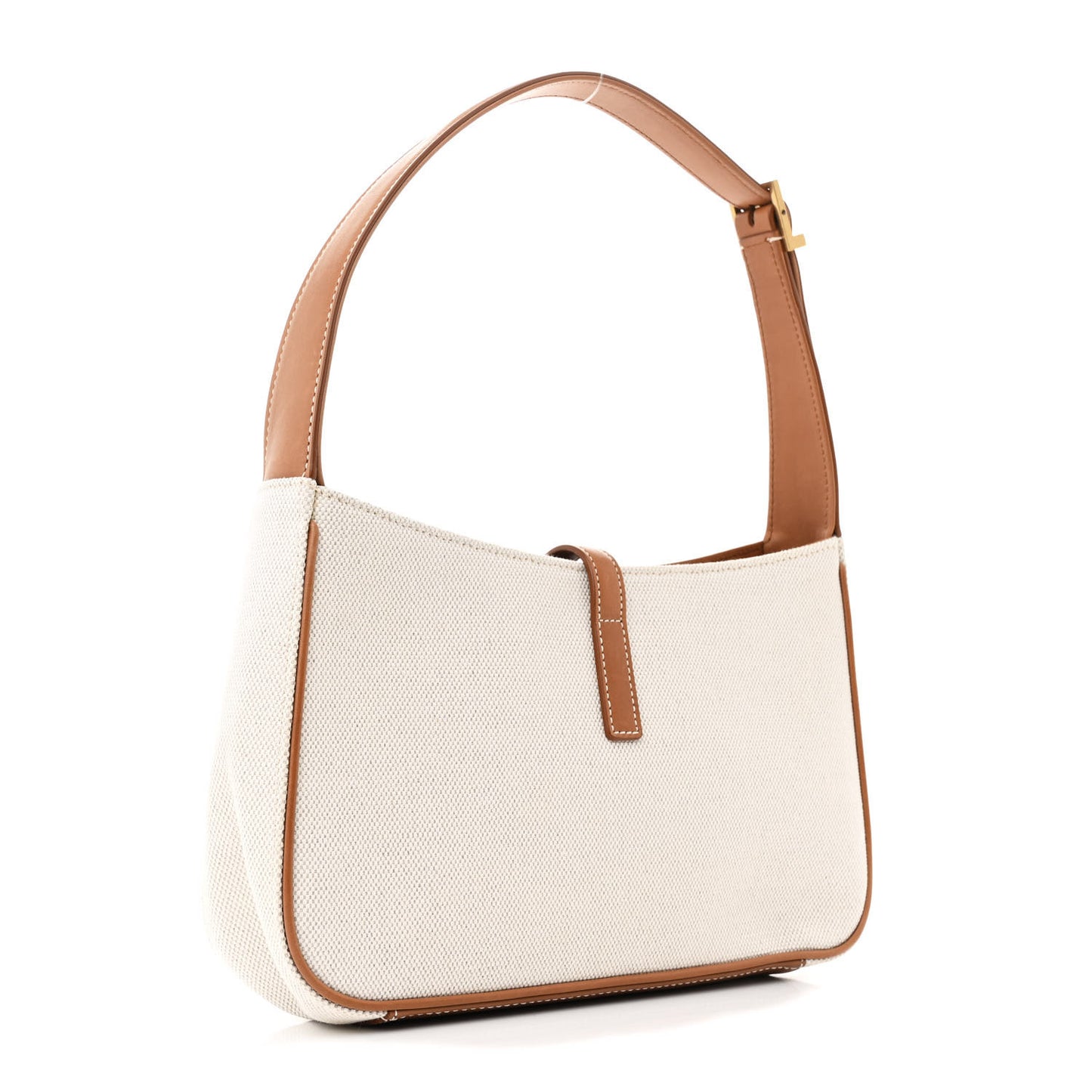 Smooth Calfskin Canvas Le 5 A 7 Hobo Natural Beige Brick