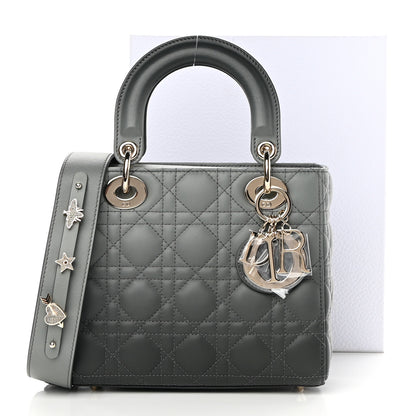 Christian Dior Lambskin Cannage Gradient Small My ABCDior Lady Dior Grey 12 of 12