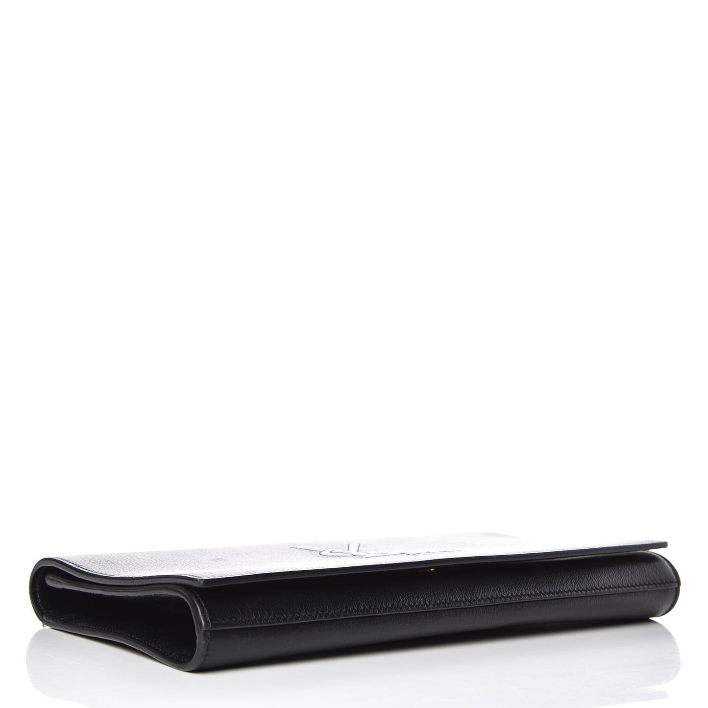 Calfskin Monogram Large Belle De Jour Clutch Black