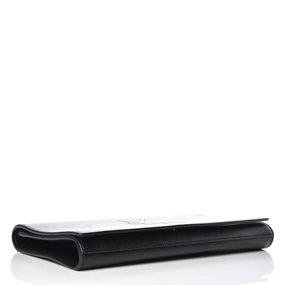 Saint Laurent Calfskin Monogram Large Belle De Jour Clutch Black 4 of 13