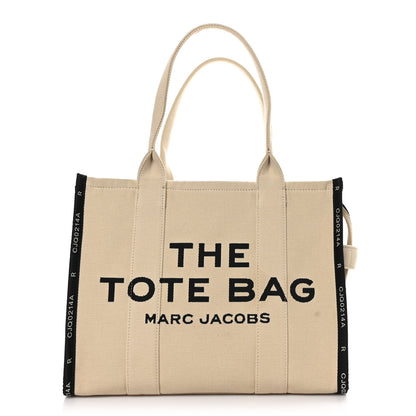Marc Jacobs Jacquard Large The Traveler Tote Bag Warm Sand 1 of 9