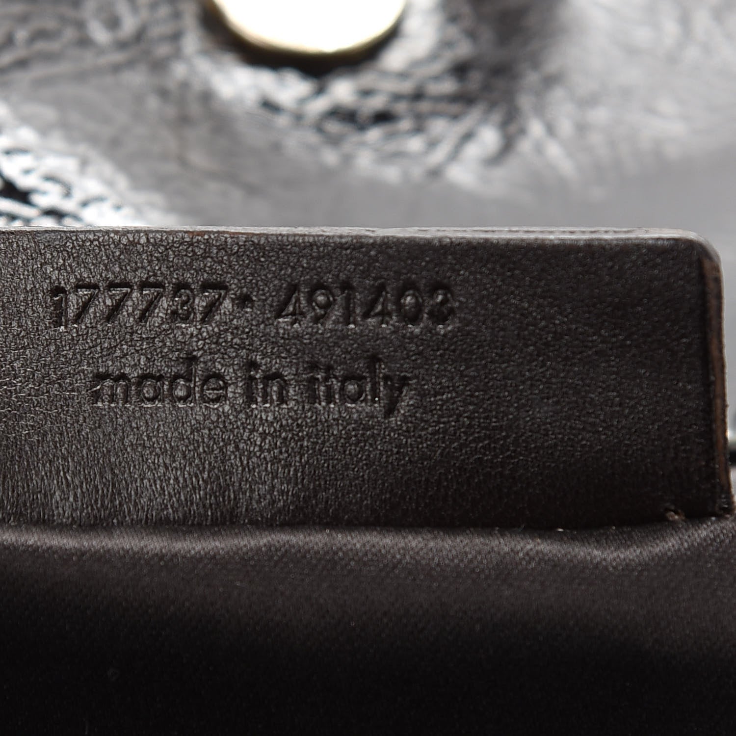 Saint Laurent Patent Tribute Tote Black 7 of 9