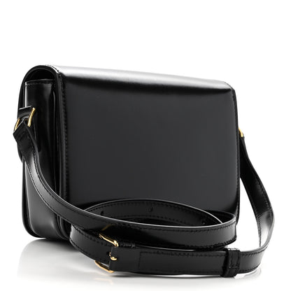 Celine Shiny Calfskin Teen Triomphe Black 3 of 13