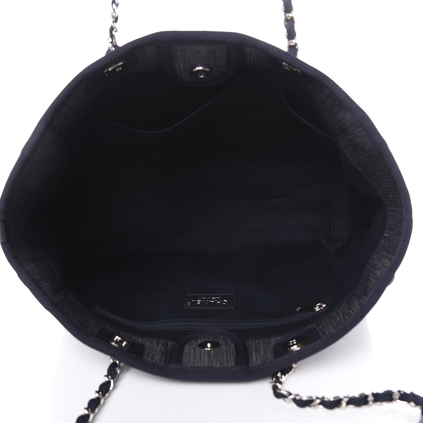 Denim Small Deauville Tote Dark Blue