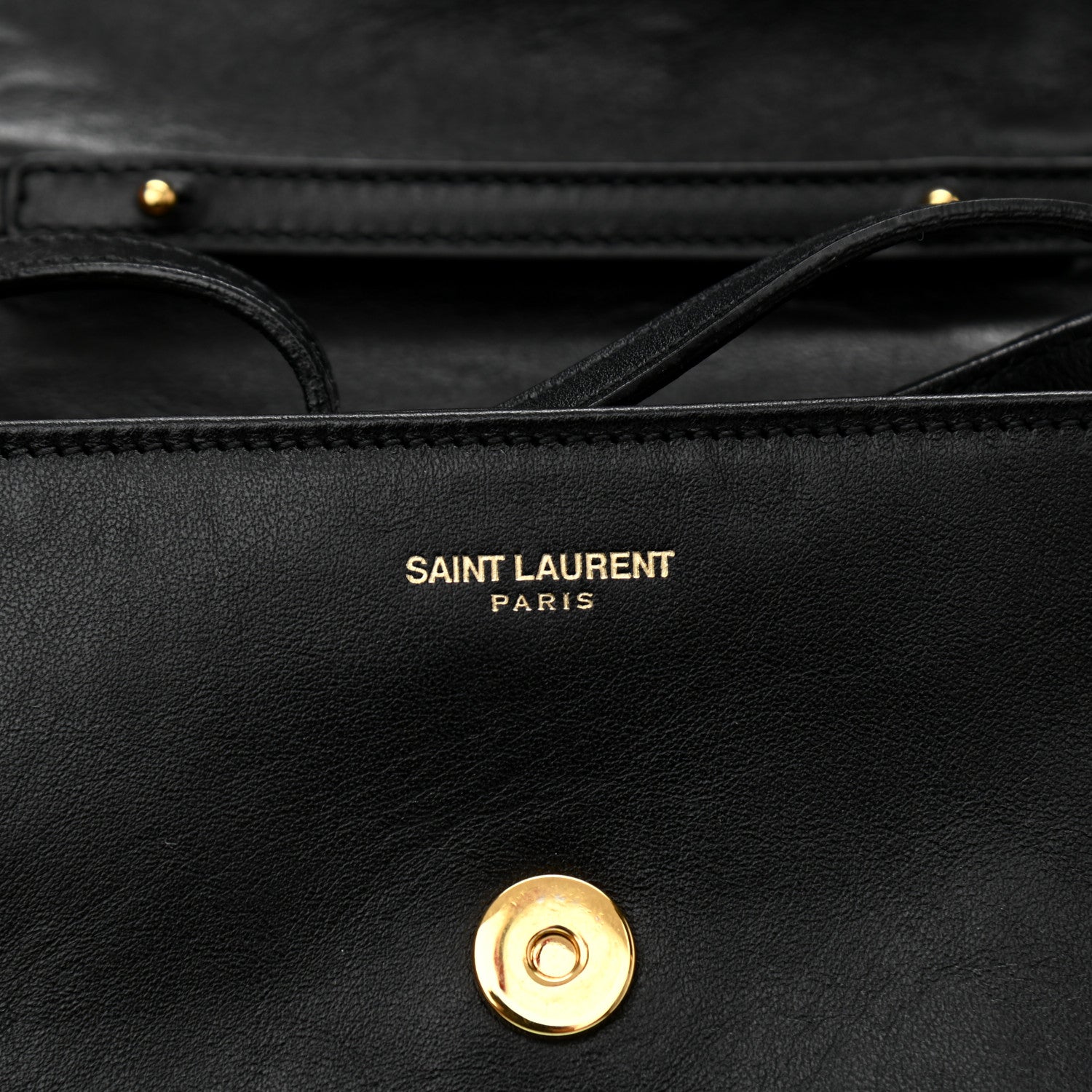 Saint Laurent Calfskin Crossbody Bag Black 6 of 9