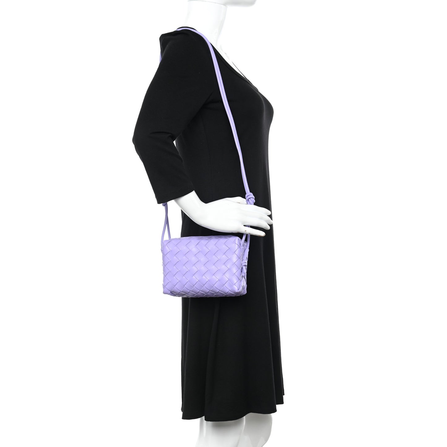 Nappa Intrecciato Mini Loop Camera Bag Wisteria