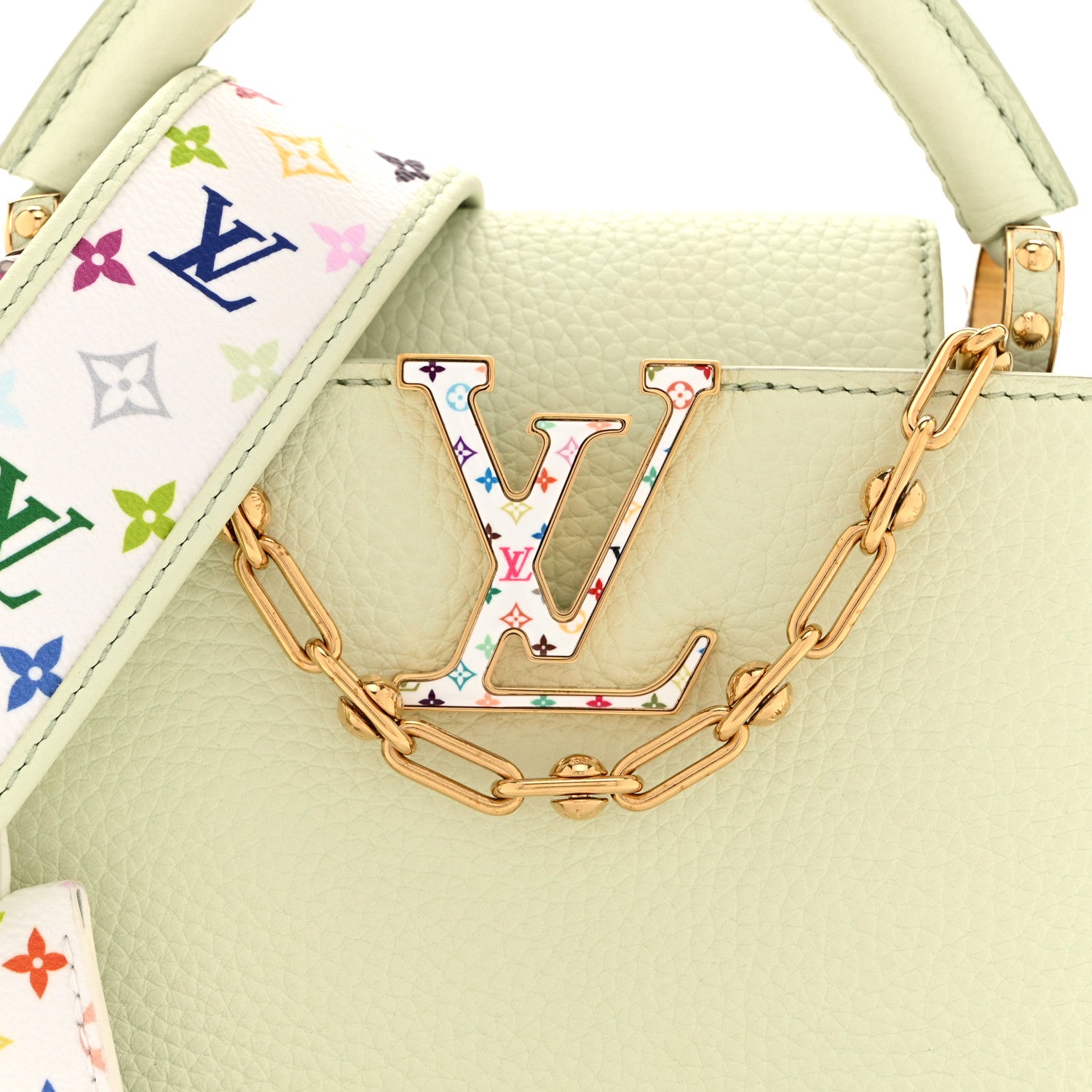 Louis Vuitton LV X TM Taurillon Mini Capucines Green 7 of 9